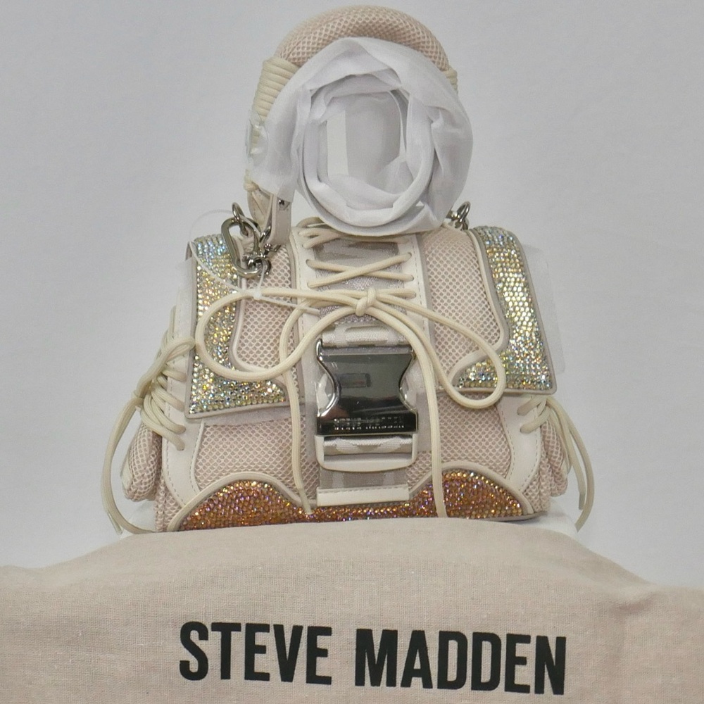 Steve Madden Diego Bag in Cream with *BLING* NWT